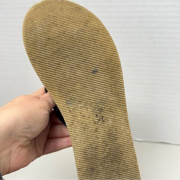 Tommy Bahama Blue Eyelet Flip Flop Sandals Womens 7 Classic Beachy Vacation - Picture 5 of 7